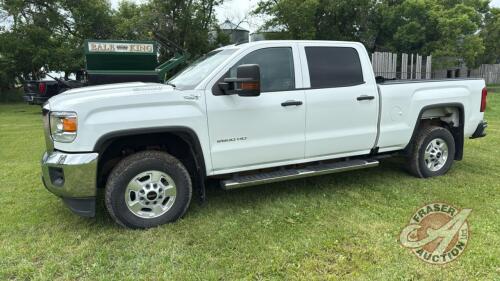 2019, GMC 2500 HD 4x4 truck, 142,813km showing, SAFETIED, VIN: 1GT12NEY4KF132141, Owner: Campbell Land and Cattle Inc William L Campbell Seller: Fraser Auction _________________________*TOD*