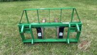 48&rdquo; Frontier pallet forks w/ John Deere quick attach, S/N: 1XFAP13GJF0004459
