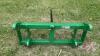 Frontier 3 prong bale fork w/ John Deere quick attach mount, S/N: 1XFAB12GTE0006545