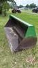 92&rdquo; smooth edge material bucket w/ John Deere quick attach