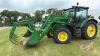 John Deere 6125R MFWD tractor, S/N: 754371