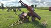 Linden trailer style hyd post pounder s/n 4862