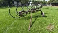 6-wheel hay rake