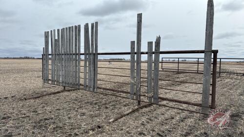 25&rsquo; free standing windbreak combo panel (H)