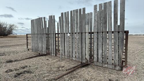 25&rsquo; free standing windbreak combo panel (G)