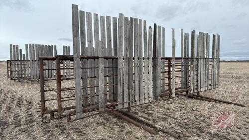 25&rsquo; free standing windbreak combo panel (F)