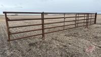 30&rsquo; 5 bar free standing panel w/ gate (D)