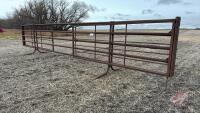 30&rsquo; 5 bar free standing panel w/ gate (C)