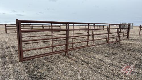 30&rsquo; 5 bar free standing panel w/ gate (B)