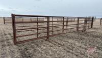30&rsquo; 5 bar free standing panel w/ gate (B)