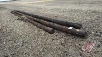(3) hydro poles various lengths (A)