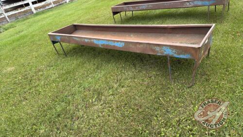 10&rsquo; Miami metal feed trough (H)
