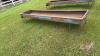 10&rsquo; Miami metal feed trough (H)