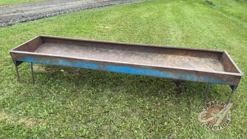 10&rsquo; Miami metal feed trough (G)