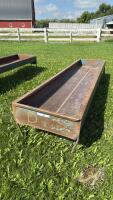 10&rsquo; Miami metal feed trough (D)