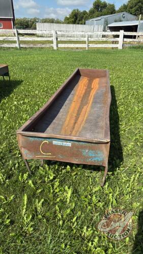 10&rsquo; Miami metal feed trough (C)