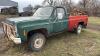 1976 GMC Sierra 2500 Truck (NOT RUNNING) with mounted Besler Industries truck mount hydraulic bale unroller, ODO N/A, VIN:TKL2461526927, Owner: Lauren J Campbell, Seller: Fraser Auction Service Ltd._______________________________*TOD*