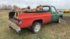 1976 GMC Sierra 2500 Truck (NOT RUNNING) with mounted Besler Industries truck mount hydraulic bale unroller, ODO N/A, VIN:TKL2461526927, Owner: Lauren J Campbell, Seller: Fraser Auction Service Ltd._______________________________*TOD* - 3
