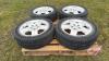 Used Uniroyal Tiger Paw P215/60R17 tires on Dodge 5-bolt rims - 2