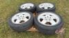 Used Uniroyal Tiger Paw P215/60R17 tires on Dodge 5-bolt rims - 3