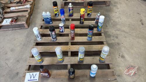 Pallet of assorted chemicals (Pallet W)