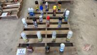 Pallet of assorted chemicals (Pallet W)