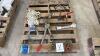 Pallet of assorted U clamps and come-along (Pallet V)