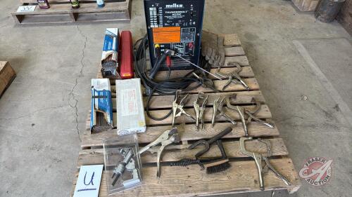 Miller Thunderbolt welder and welding supplies (Pallet U)
