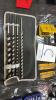 Drill bit lot. All sizes. Lots new never used. Wood spate bits. Coated step drill set with extra bits. S+D drill sets. Quick change drill bits. DeWalt,Snap on,Mastercraft etc. (Pallet C) - 3