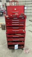 Rolling tool box. Partially filled with misc tools (VVV)