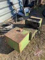 Auxiliary fuel tank for JD 2wd tractor