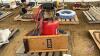 Pallet of air hose, shop creeper, and air compressor Pallet Q