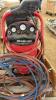 Pallet of air hose, shop creeper, and air compressor Pallet Q - 4