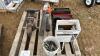 Pallet of toolbox trays, welding clamps, leaf blower, and c clamps Pallet O - 2