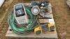Pallet of LED lights, heat bulbs, brad nailer and garden hose Pallet H - 3