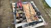 Assortment of jacks, fence tightener, tiger torch D - 3