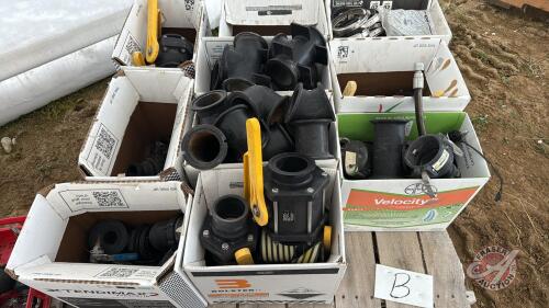Assorted 3&rdquo; banjo valves and couplers Pallet B