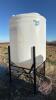 Ace Roto-Mold 500-gal cone bottom poly tank on stand (A)