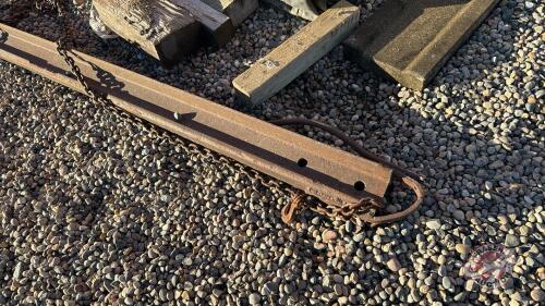 11&rsquo; Railroad iron w/ pull chains
