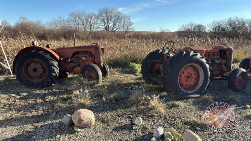 (2) Case D parts tractors (Not Running) s/n&rsquo;s unknown