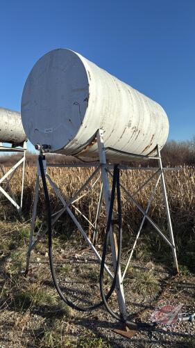 500gal fuel tank on stand