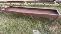 10&rsquo; metal feed trough (G)