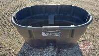 Rubbermaid 150-gal poly water trough (A)