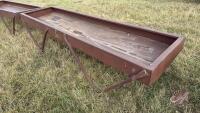 10&rsquo; metal feed trough (C)