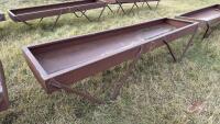 10&rsquo; metal feed trough (D)