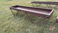 10&rsquo; metal feed trough (A)