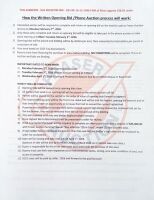 HOW THE BIDDING PROCESS WILL WORK