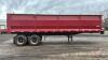 1999 Midland 32&rsquo; tandem axle end dump grain trailer, SAFETIED, VIN# 2M9B2R5C2XR018085, OWNER: Fingas Farms LTD *SAFETIED*, SELLER: FRASER AUCTION LTD ________________________________________*TOD* - 6