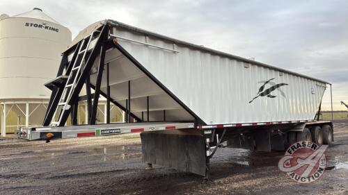 2015 45&rsquo; Lode King Prestige triple axle hopper bottom grain trailer, SAFETIED, VIN# 2LDHG4534FF058895, OWNER: Fingas Farms LTD, SELLER: FRASER AUCTION LTD ____________________________________ *TOD*