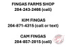 Sellers Contact Information - 2